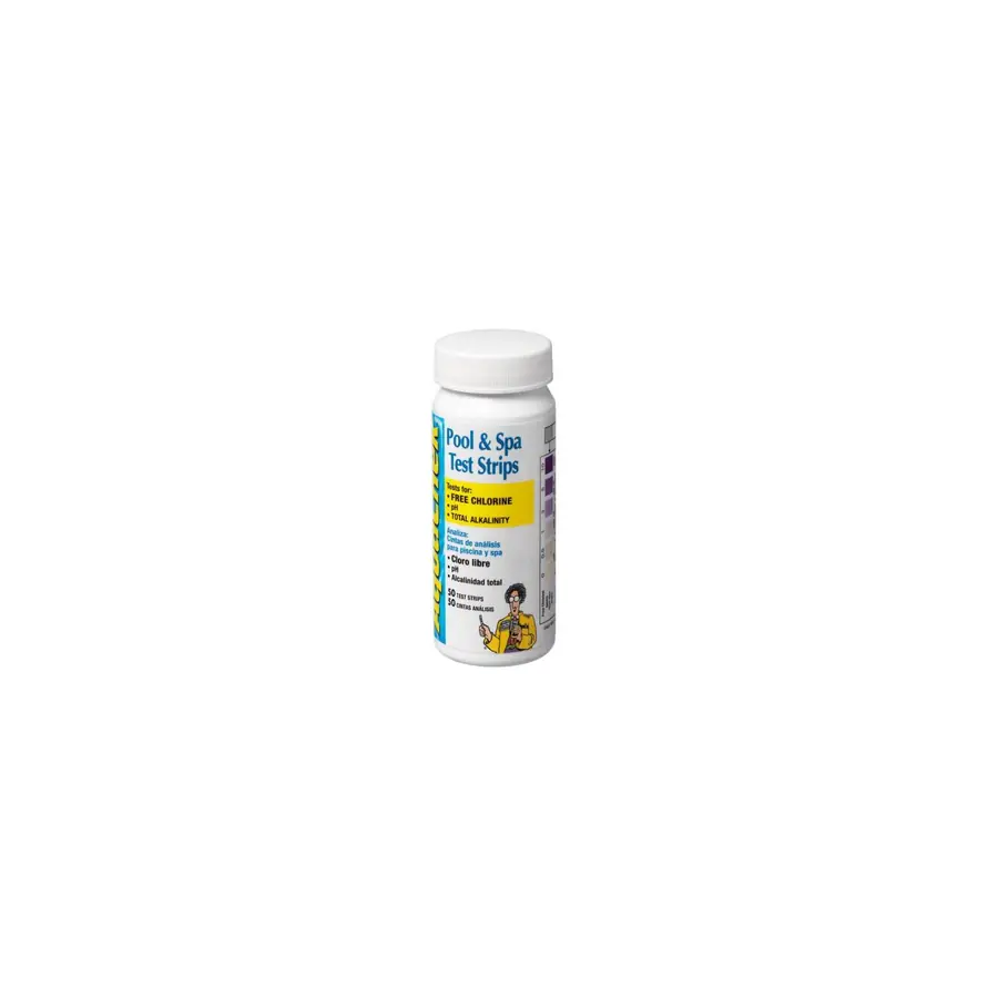 Teststrips klor/pH/O2/alkalitet