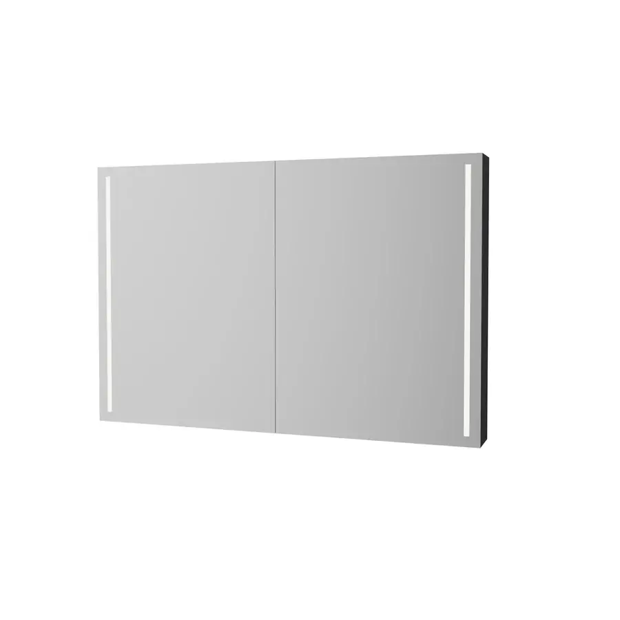 Speilskap 120 sort matt