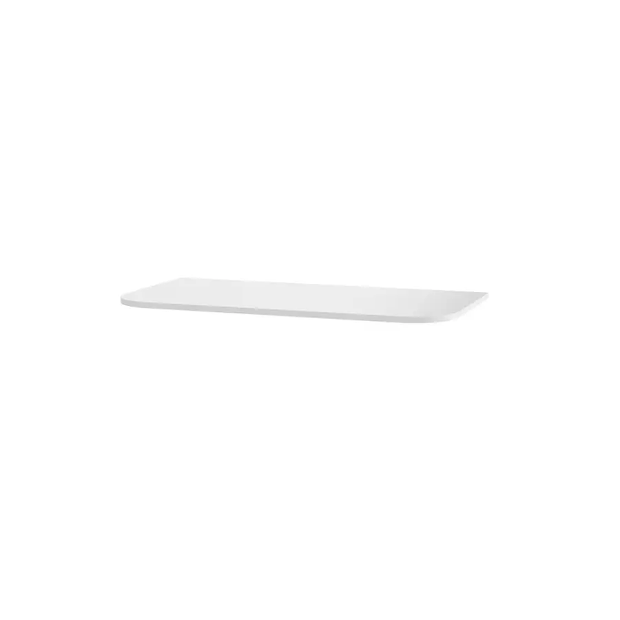 Benkeplate solid surface avrundet 90