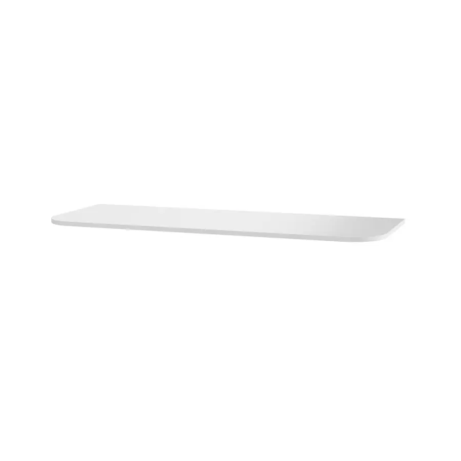 Benkeplate solid surface avrundet 120