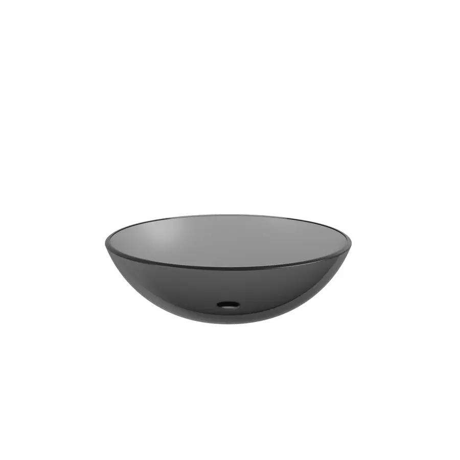 Bolleservant Ø380 sotet glass