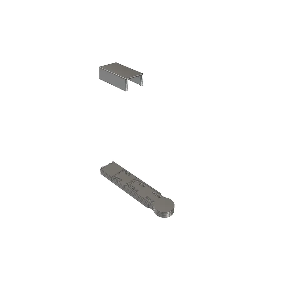 Toppdeksel & shims, krom